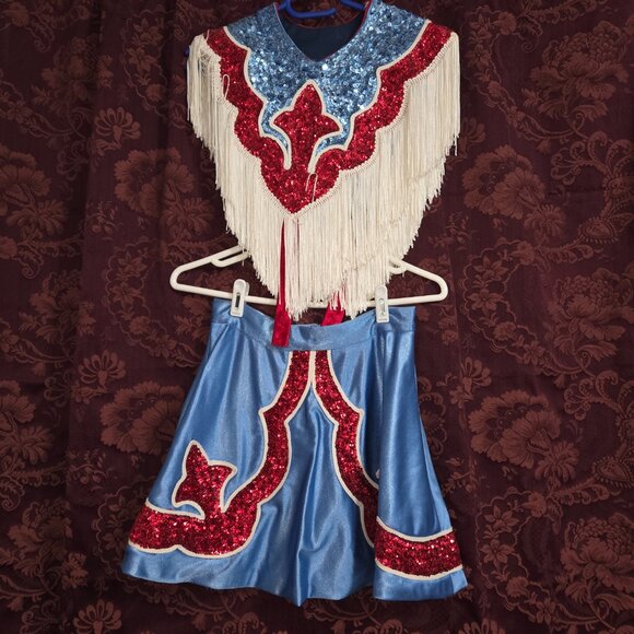 Vintage Dallas Texas Swirlettes Twirlers Western Sequin Costume - Picture 3 of 9